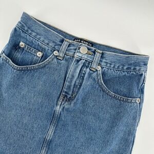 Polo Jeans Co Ralph‎ Lauren Denim Skirt Girls Size 7 Blue Mini Y2K